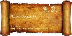 Mild Dominik névjegykártya